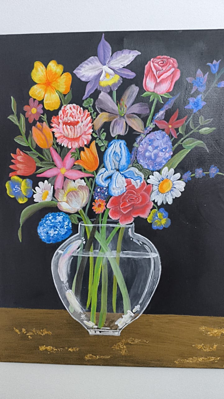 Bodegón con florero